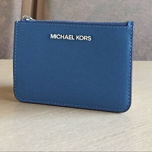 Michael Kors Cornflower Leather ID Coinpouch